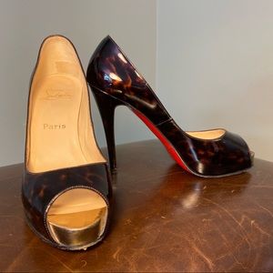Christian Louboutin Very Prive 120 Turtle Patent